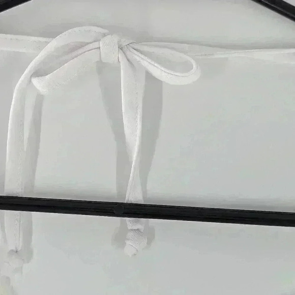 Y2K Women's Size Medium Soulmates Made In The USA white Sequin Halter Top - Picture 10 of 11